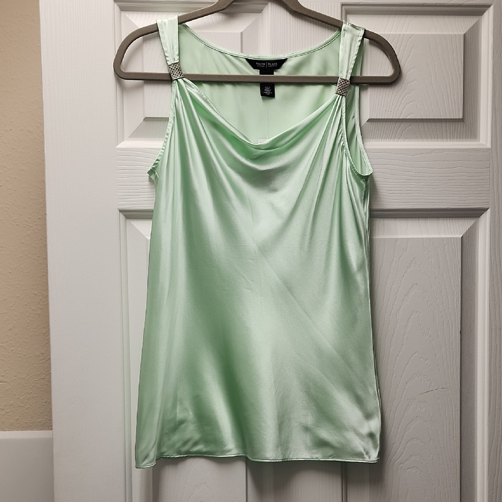 White House Black Market Mint Green Camisole